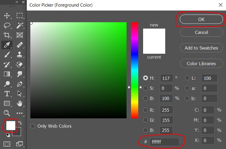 Select foreground file