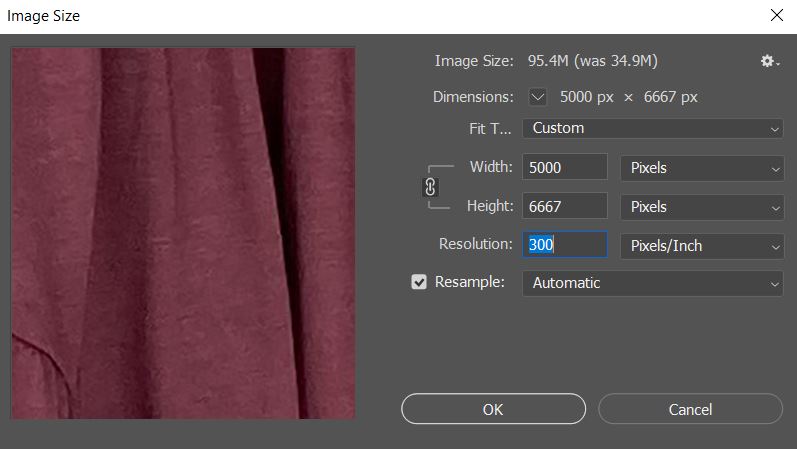 resize images in photoshop