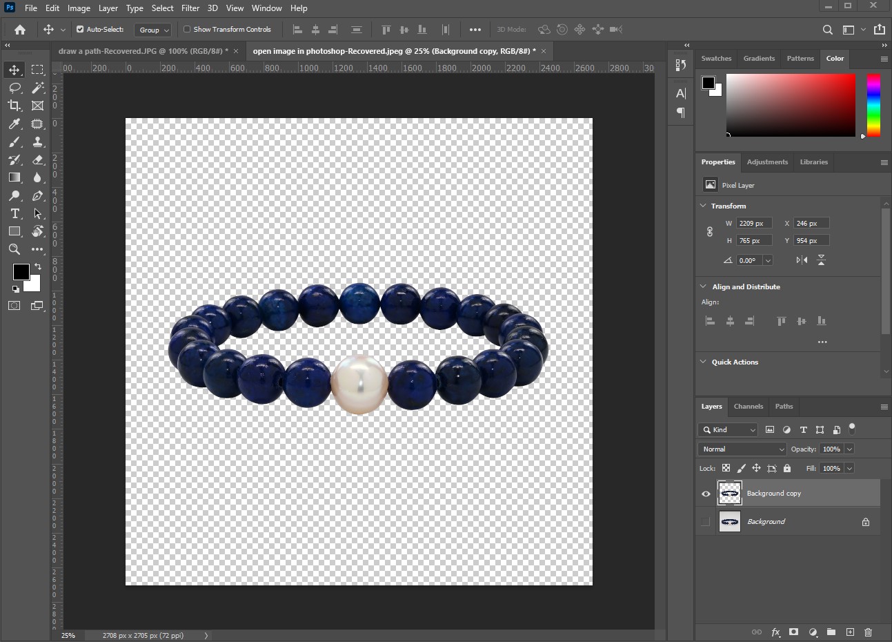 How to Remove Background from Jewelry Images in Photoshop