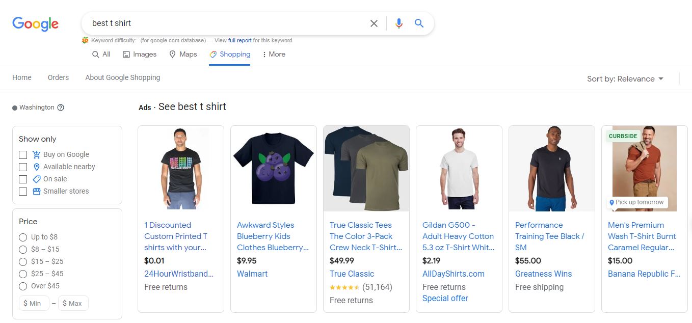 google shopping