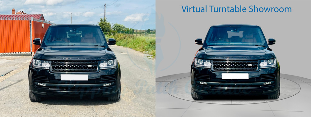 virtual turntable Showroom for car